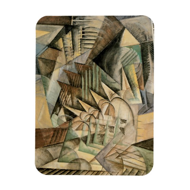 Imán Hora punta, Nueva York por Max Weber, viejo cubism (Vertical)