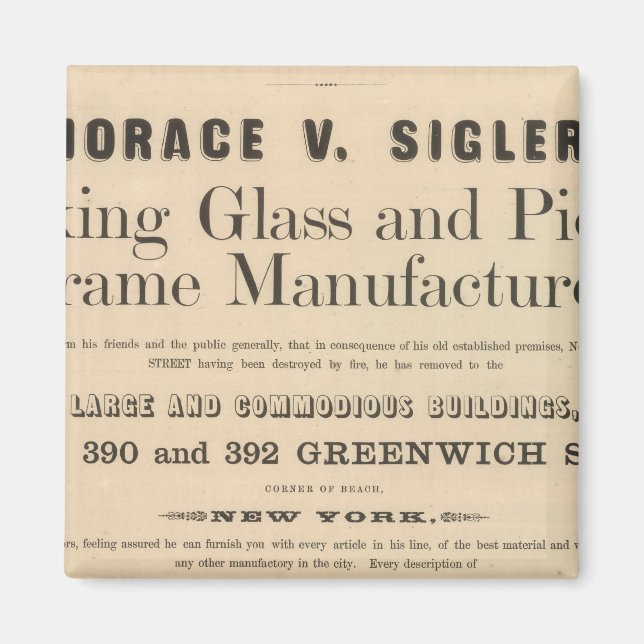 Imán Horace V Sigler (Frente)
