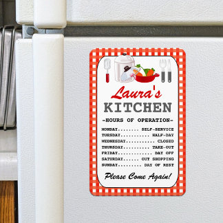 Imán Horas de cocina (personalizadas)