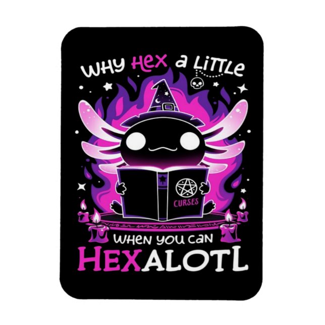 Imán Horas de Testigo de Axolotl - Salamandre (Vertical)
