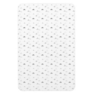 Imán Horizontal, gris medio