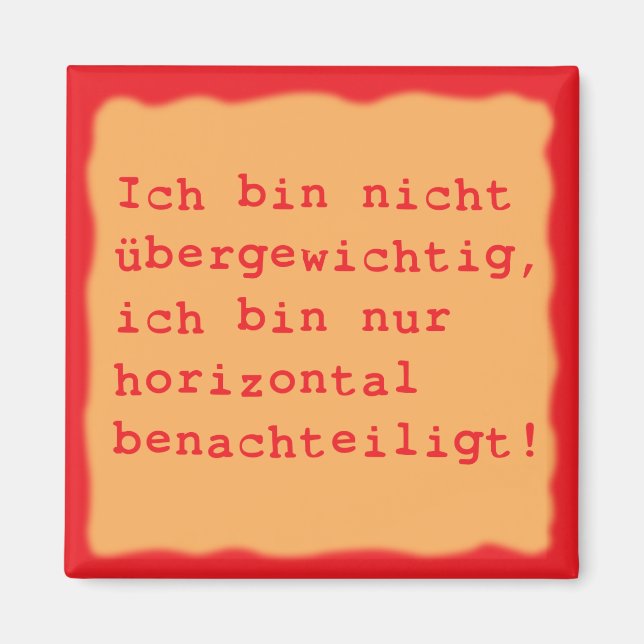 Imán horizontalmente desfavorecido (Frente)