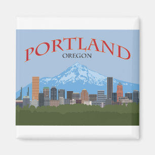 Imán Horizonte céntrico de Portland O de la ciudad con