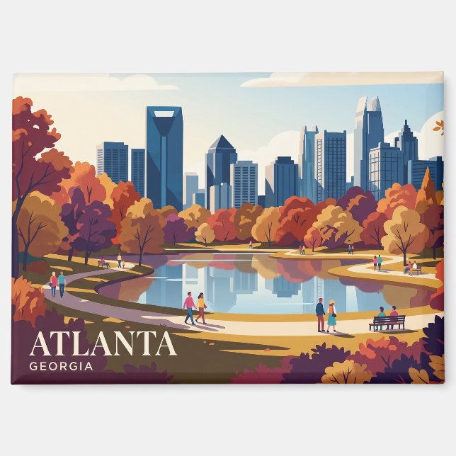 Imán Horizonte de Atlanta EE. UU. (Anverso)