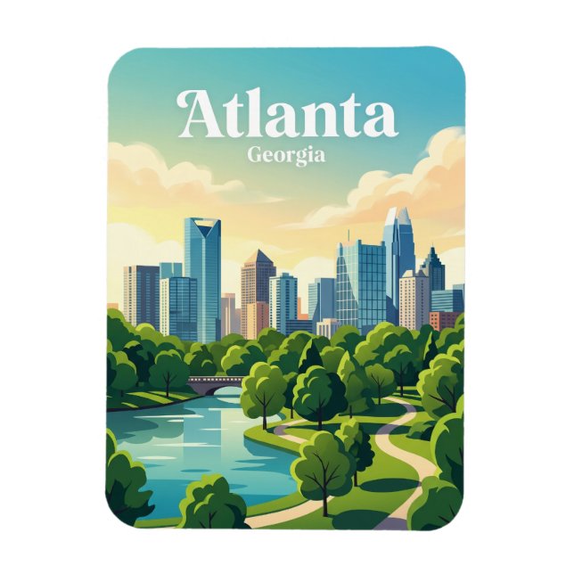 Imán Horizonte de Atlanta EE. UU. (Vertical)