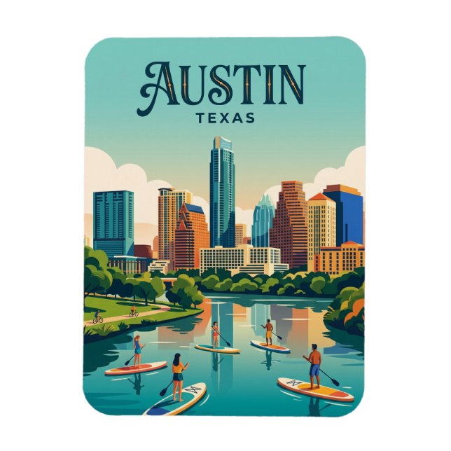 Imán Horizonte de Austin EE. UU. (Vertical)