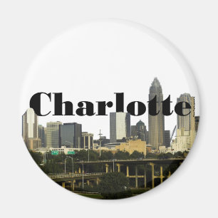 Imán Horizonte de Charlotte NC con Charlotte en el