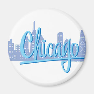 Imán Horizonte de Chicago Ciudad Ventosa