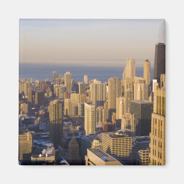 Imán Horizonte de Chicago, Illinois, desde la Torre Sea (Frente)