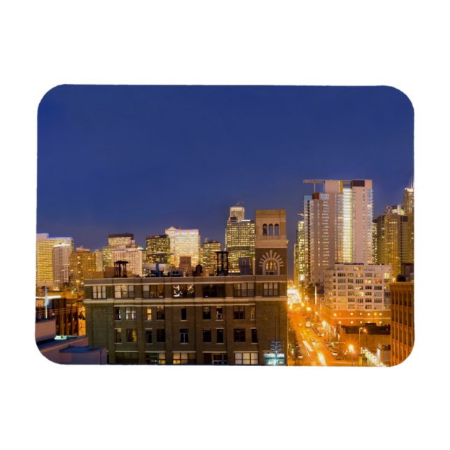 Imán horizonte de Chicago, Illinois, tomado desde West  (Horizontal)