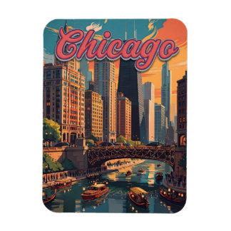 Imán Horizonte de Chicago junto al río