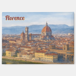 Imán Horizonte de Florencia en Acuarela