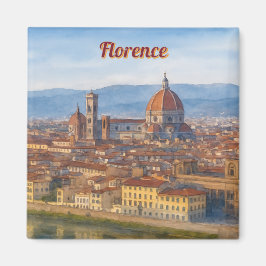 Imán Horizonte de Florencia en Acuarela