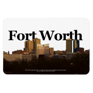 Imán Horizonte de Fort Worth TX con Fort Worth en el