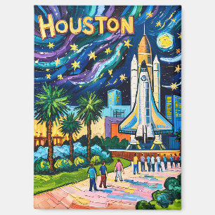 Imán Horizonte de Houston Centro Espacial Cohete Van Go