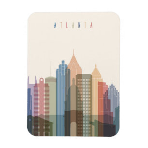 Imán Horizonte de la ciudad de Atlanta, Georgia el