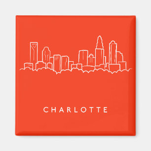 Imán Horizonte de la ciudad de Charlotte, Carolina del