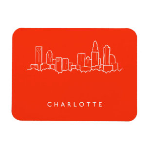 Imán Horizonte de la ciudad de Charlotte, Carolina del