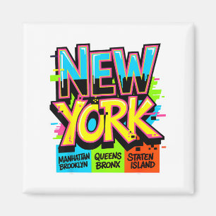 Imán horizonte de la ciudad de Nueva York bronx queens