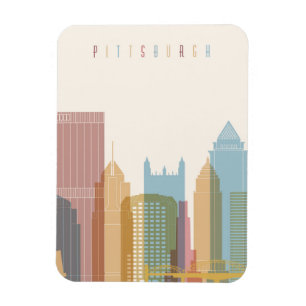 Imán Horizonte de la ciudad de Pittsburgh, Pennsylvania
