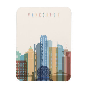 Imán Horizonte de la ciudad de Vancouver, Canadá el  