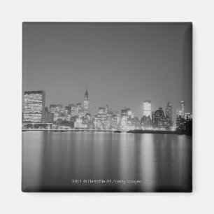 Imán Horizonte de la ciudad en la noche