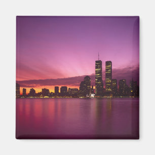 Imán Horizonte de Manhattan y río Hudson, Nueva York,