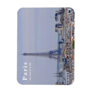 Imán Horizonte de París, Francia, con la icónica Torre 