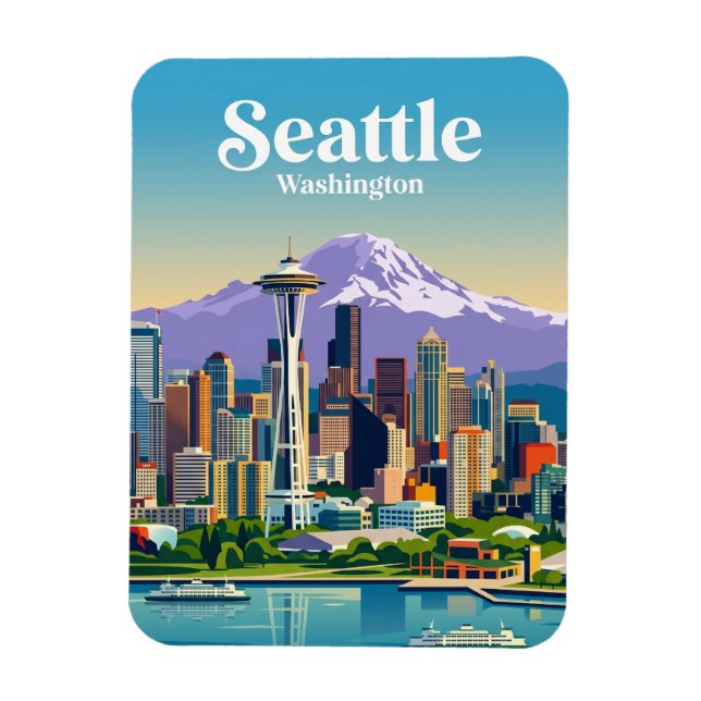 Imán Horizonte de Seattle EE. UU. (Vertical)
