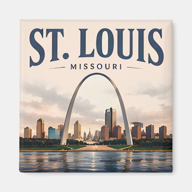 Imán Horizonte de St. Louis Gateway (Frente)