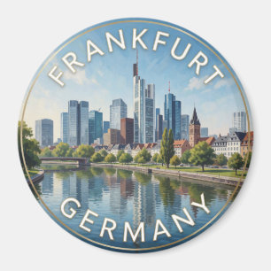 Imán Horizonte del río Main en Frankfurt, Alemania