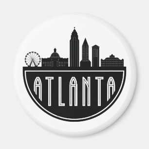 Imán Horizonte estilizado moderno de Atlanta Georgia