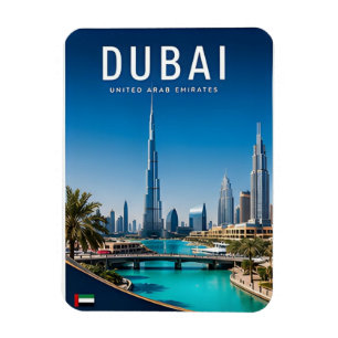 Imán Horizonte futurista de Dubái Emiratos Árabes Unido