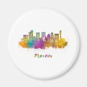 Imán horizonte phoenix acuarela