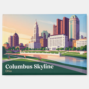 Imán Horizonte urbano de Columbus Ohio
