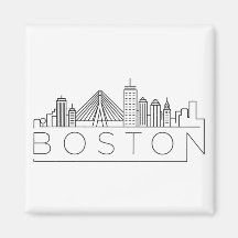 Horizonte urbano de la ciudad de Boston, Boston Ma