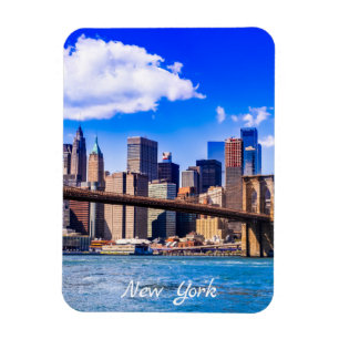 Imán horizonte urbano de la ciudad de Nueva York