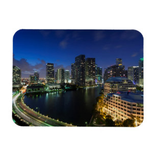 Imán Horizonte urbano elevado desde Brickell Key