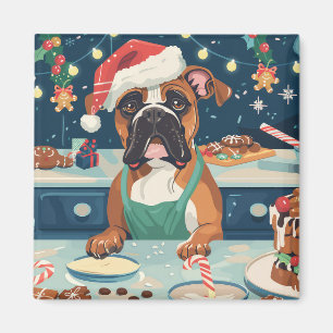 Imán Horneando en vacaciones de Boxer: Navidades festiv