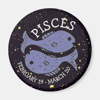 Imán Horoscopio Zodiac Rótulo Astrología Pisces