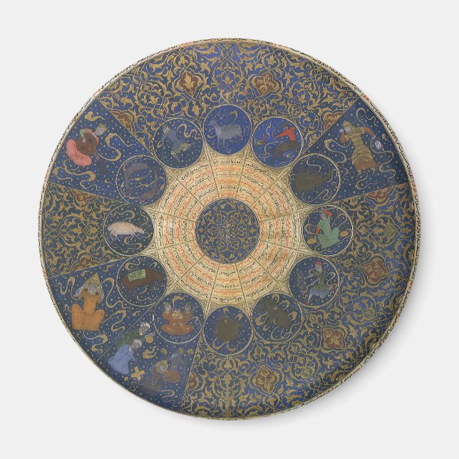 Imán Horóscopo de gobernantes de época, zoológico islám (Frente)