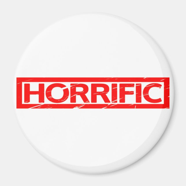 Imán Horrible estampado (Frente)