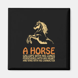 Imán Horse Art A Horse Gallops