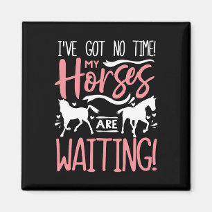 Imán Horse Lover Chicas de camisetas Horseck Gift Ecues