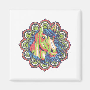 Imán Horse Mandala