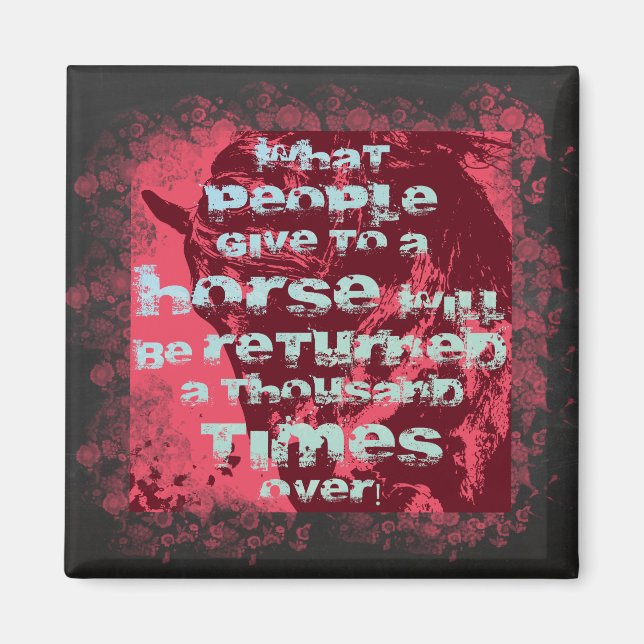 Imán Horse Quote II - Magnet (Frente)