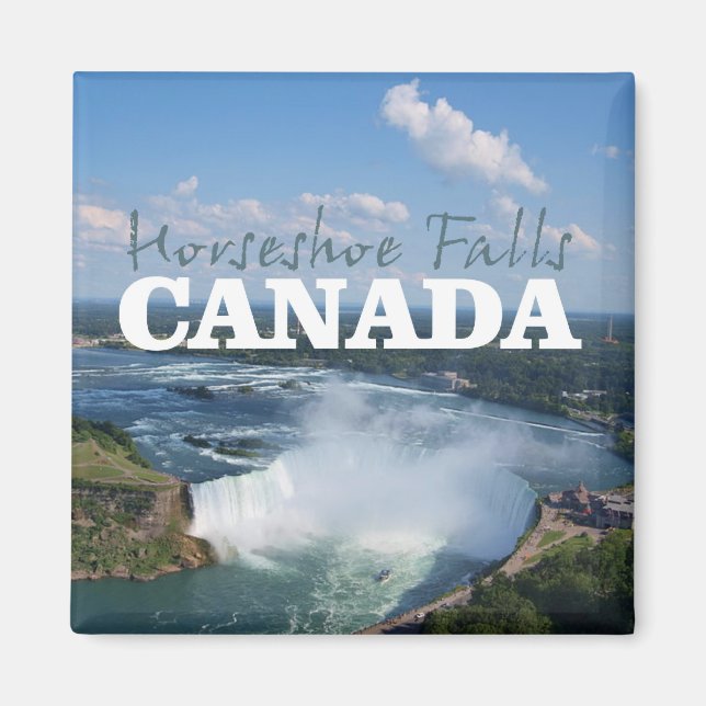 Imán Horseshoe Falls Canada Travel Souvenir Magnet (Frente)