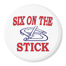 HorseShoes 3" Magnet- Seis en el palo