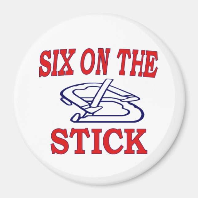 Imán HorseShoes 3" Magnet- Seis en el palo (Frente)