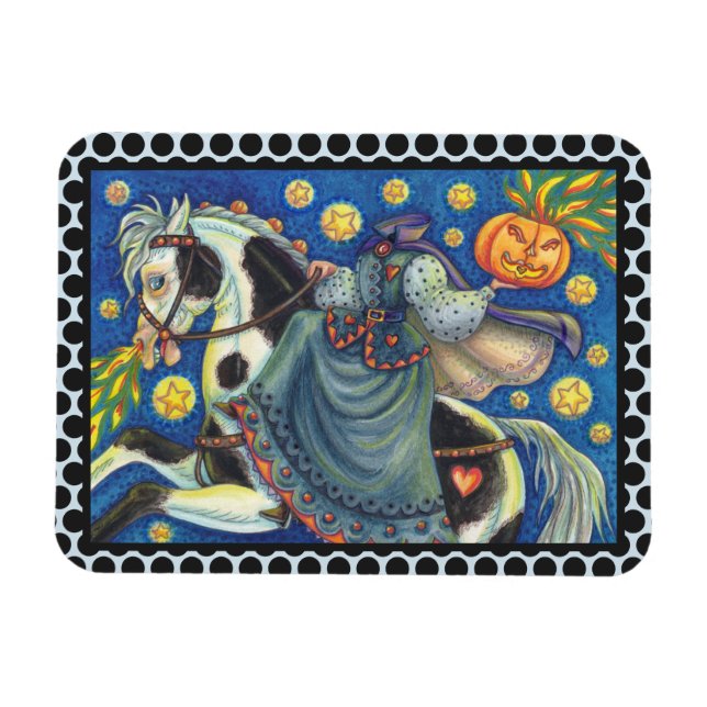 IMÁN HORSEWOMAN HALLOWEEN MAGNET SLEEPY HOLLOLOLOW (Horizontal)